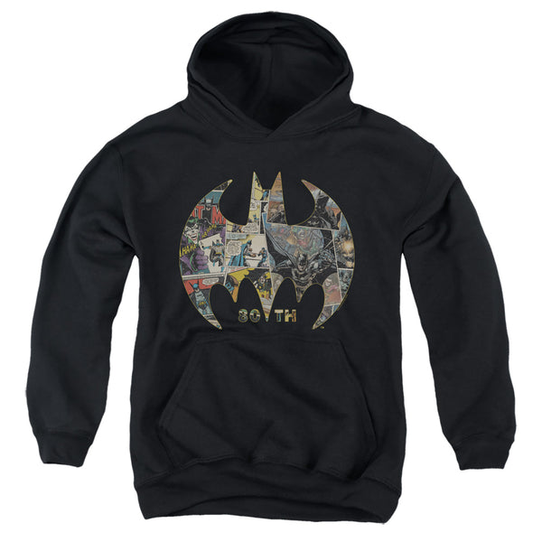 Batman - 80Th Shield Youth Hooded Sweatshirt