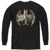 Batman - 80Th Shield L - S Youth
