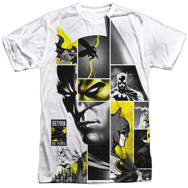 Batman - 80Th Panels Adult Regular Fit Short Sleeve 100% Poly