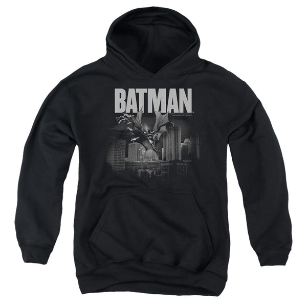 Batman - Light Blueline Youth Hooded Sweatshirt