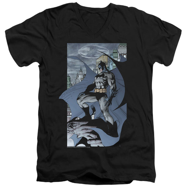 Batman - This Is My City Adult Slim Fit V Neck Cotton