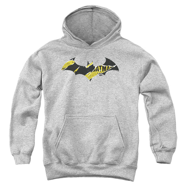 Batman - Batman Torn Gotham Logo Youth Hooded Sweatshirt