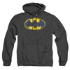 Batman - Batman Airbrush Logo Adult Heather Hoodie