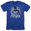 Batman Classic Tv - Theme Song Adult Regular Fit Heather Short Sleeve
