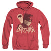 Batman Classic Tv - Bat Signal Adult Heather Hoodie