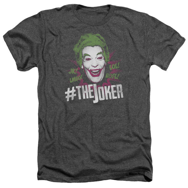 Batman Classic Tv - #Joker Adult Regular Fit Heather Short Sleeve