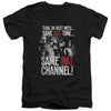 Batman Classic Tv - Bat Channel Adult Slim Fit V Neck Cotton