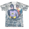 Batman Classic Tv - 60S Panels Adult Regular Fit Short Sleeve 65 - 35 Poly - Cotton