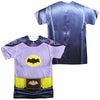 Batman Classic Tv - Batman Costume (Front - Back Print) Adult Regular Fit Short Sleeve 100% Poly