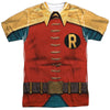Batman Classic Tv - Robin Costume Adult Regular Fit Short Sleeve 100% Poly