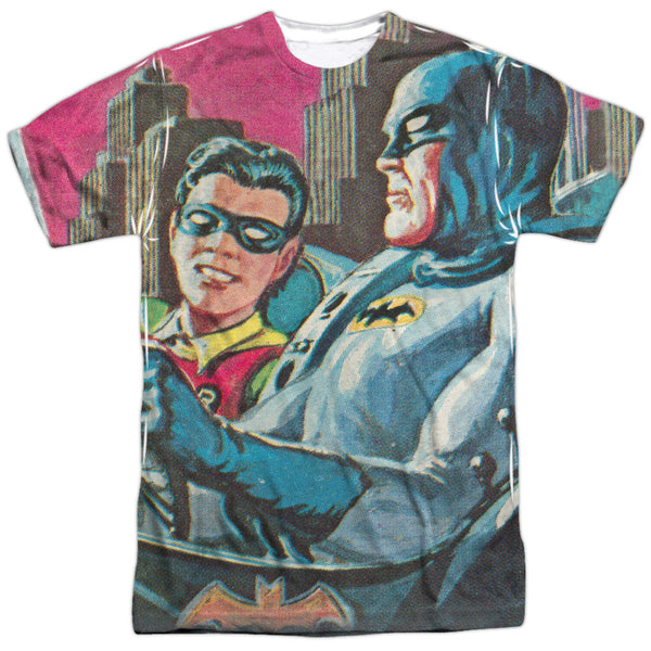 Batman Classic Tv - Bat Signal Adult Regular Fit Short Sleeve 100% Poly