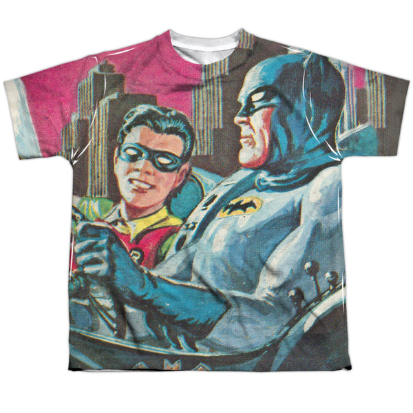 Batman Classic Tv - Bat Signal Youth Short Sleeve 100% Poly