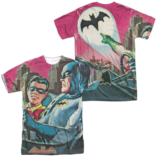 Batman Classic Tv - Bat Signal (Front - Back Print) Adult Regular Fit Short Sleeve 100% Poly