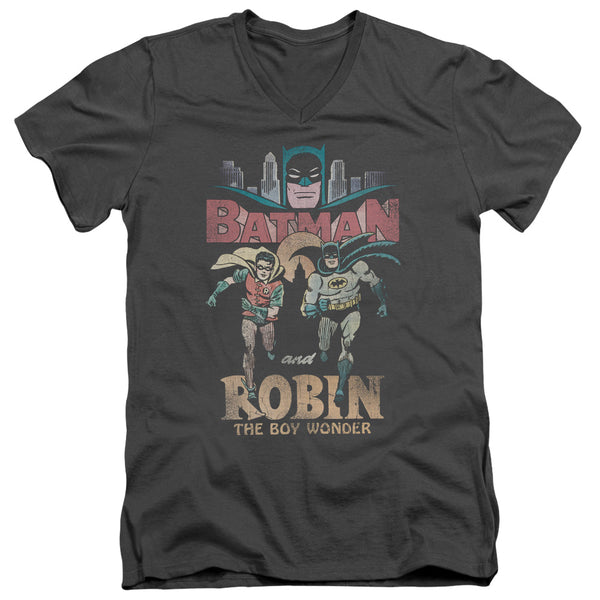 Batman Classic Tv - Classic Duo Adult Slim Fit V Neck Cotton