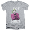 Batman Classic Tv - Got Jokes Adult Slim Fit V Neck Cotton