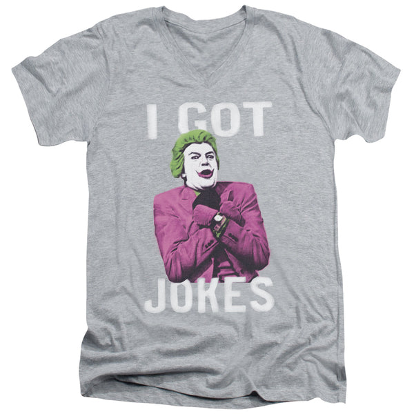 Batman Classic Tv - Got Jokes Adult Slim Fit V Neck Cotton