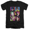 Batman Classic Tv - Pop Cast Adult Slim Fit V Neck Cotton