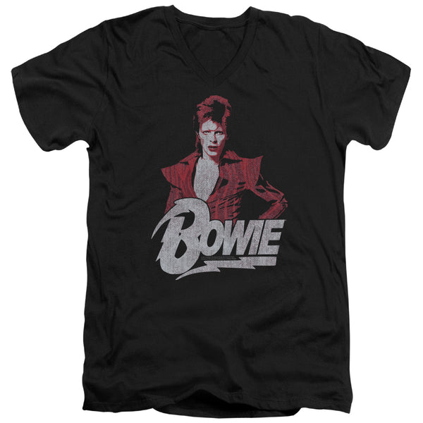 David Bowie - Diamond David Adult Slim Fit V Neck Cotton