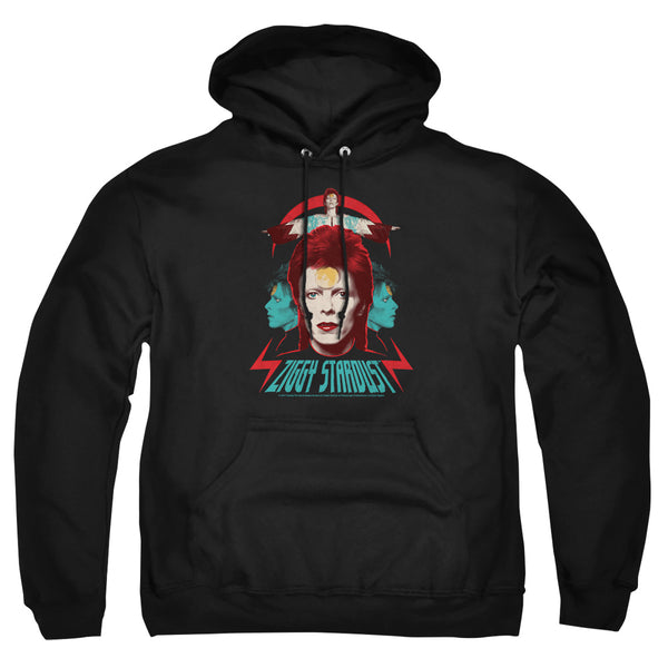 David Bowie - Ziggy Heads Adult Pullover Hoodie