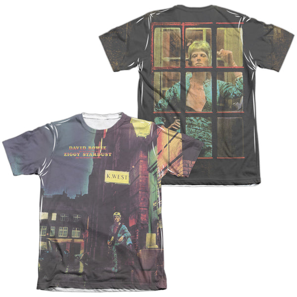 David Bowie - Ziggy Star Dust (Front - Back Print) Adult Regular Fit Short Sleeve 65 - 35 Poly - Cotton