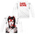 David Bowie - Piercing Gaze (Front - Back Print) L - S Adult Poly Crew