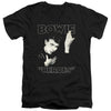 David Bowie - Heroes Cover Adult Slim Fit V Neck Cotton