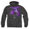 David Bowie - Side Profile 75 Logo Adult Heather Hoodie