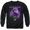 David Bowie - Side Profile 75 Logo Adult Crewneck Sweatshirt