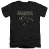 Battlestar Galactica - Battle Cast Adult Slim Fit V Neck Cotton