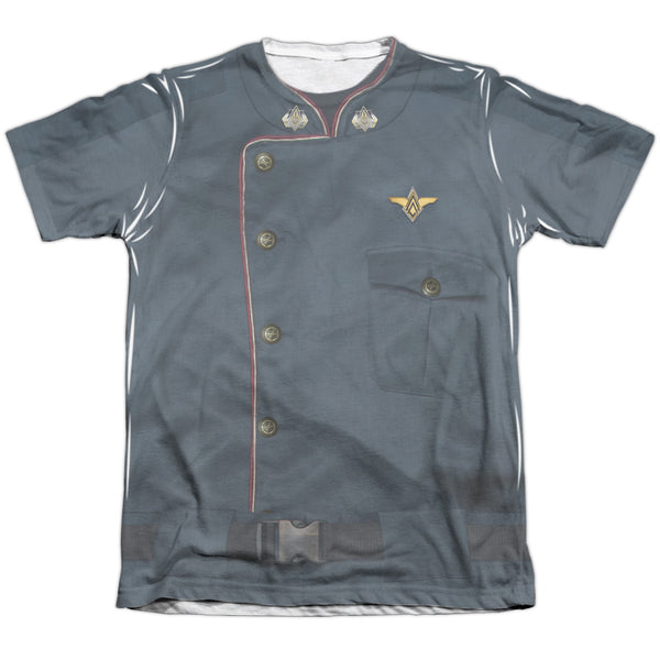 Battlestar Galactica - Duty Blue Adult Regular Fit Short Sleeve 65 - 35 Poly - Cotton