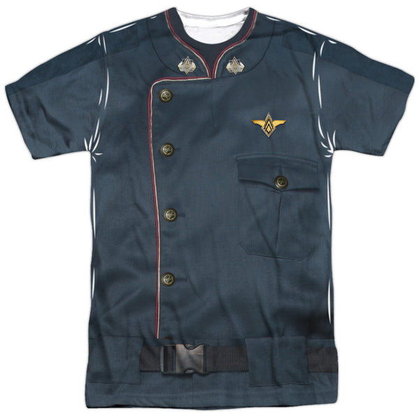 Battlestar Galactica - Duty Blue Adult Regular Fit Short Sleeve 100% Poly