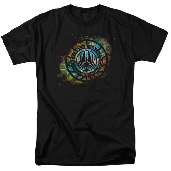 Battlestar Galactica (New) - Emblem Knock Out Adult Regular Fit Short Sleeve