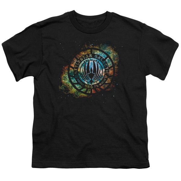 Battlestar Galactica (New) - Emblem Knock Out Youth Short Sleeve