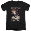 Battlestar Galactica (New) - When Cylons Attack Adult Slim Fit V Neck Cotton
