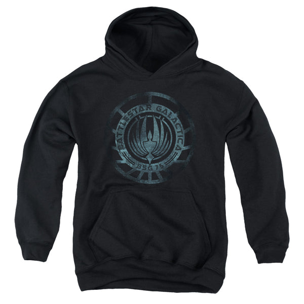 Battlestar Galactica (New) - Faded Emblem Youth Hooded Sweatshirt