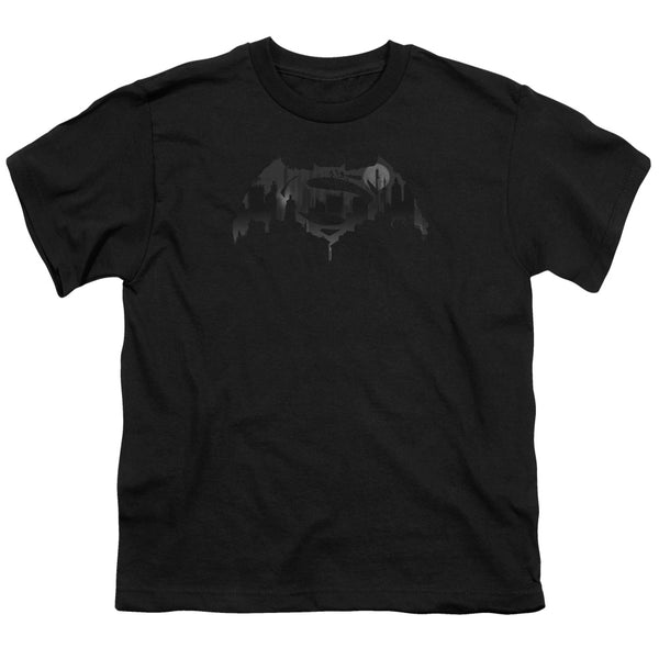 Batman V Superman - Cityscape Logo Youth Short Sleeve