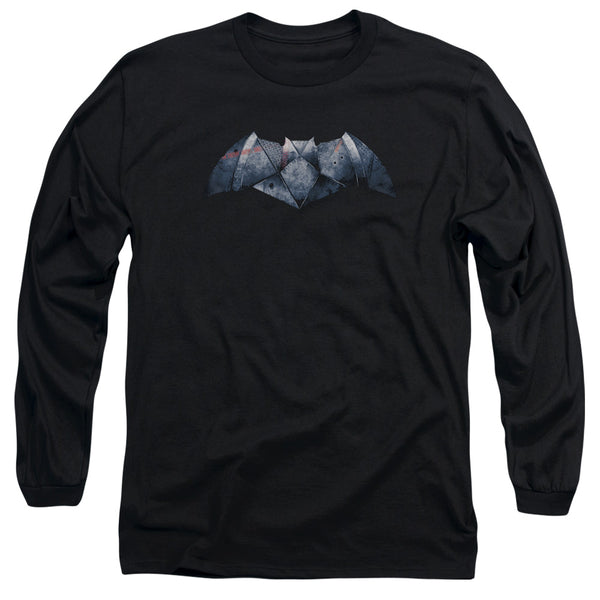 Batman V Superman - Plated Bat Logo Adult Long Sleeve