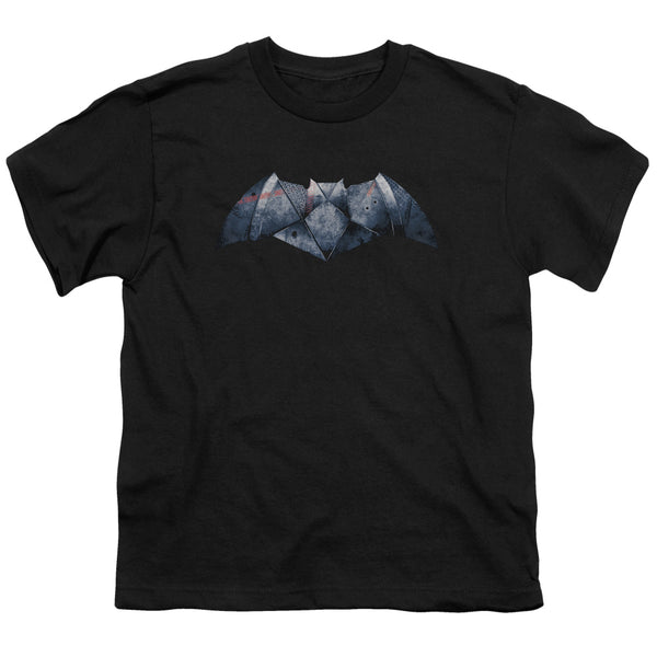 Batman V Superman - Plated Bat Logo Youth Short Sleeve