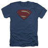 Batman V Superman - Super Movie Logo Adult Regular Fit Heather Short Sleeve
