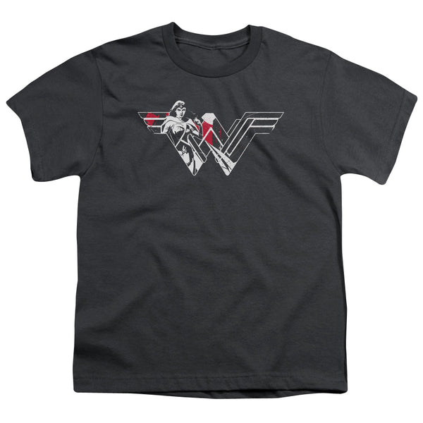 Batman V Superman - Wonder Splatter Logo Youth Short Sleeve