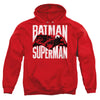 Batman Vs Superman - Silhouette Fight Adult Pullover Hoodie