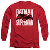Batman Vs Superman - Silhouette Fight Adult Long Sleeve