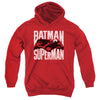 Batman Vs Superman - Silhouette Fight Youth Hooded Sweatshirt