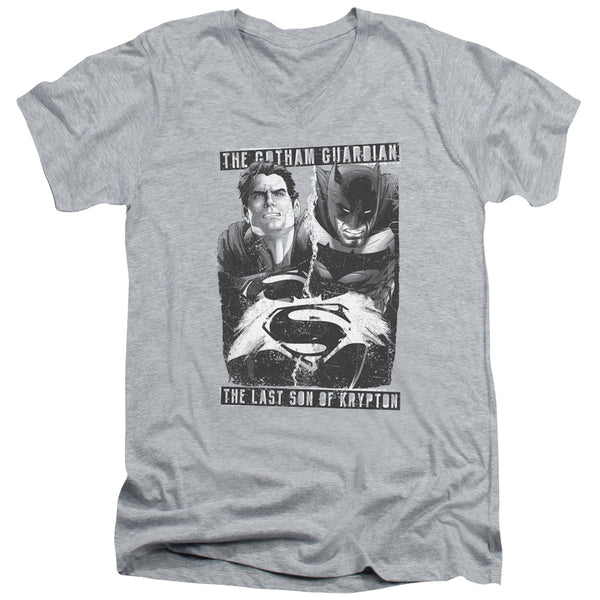 Batman V Superman - Guardian V Son Adult Slim Fit V Neck Cotton