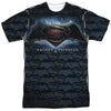 Batman Vs Superman - Logo Pattern Adult Regular Fit Short Sleeve 100% Poly