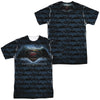 Batman Vs Superman - Logo Pattern (Front - Back Print) Adult Regular Fit Short Sleeve 100% Poly