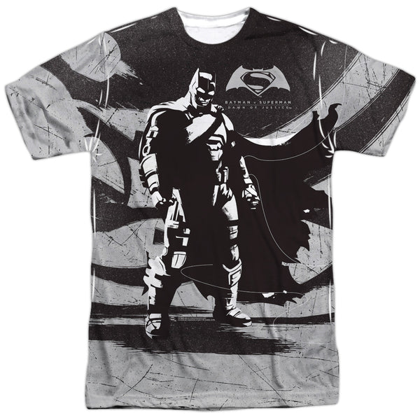 Batman V Superman - Batman Contrast Adult Regular Fit Short Sleeve 100% Poly