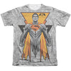 Batman V Superman - Super Tech Sub Adult Regular Fit Short Sleeve 65 - 35 Poly - Cotton