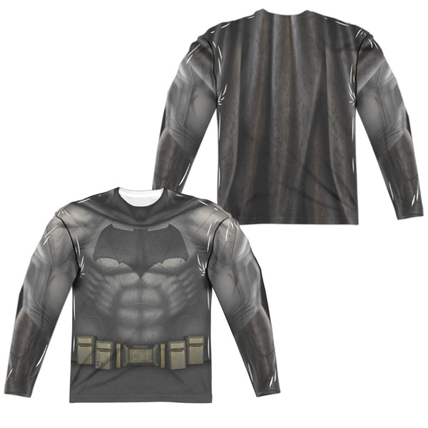 Batman V Superman - Batman Uniform (Front - Back Print) L - S Adult Poly Crew
