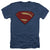 Batman V Superman - Superman Costume Shield Adult Regular Fit Heather Short Sleeve